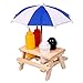 Schramm® Support à épices Table de pique-nique avec parasol Distributeur de sel et de poivre Menage Moutarde Ketchup BBQ Menage Support à épices Support à épices 6 pièces