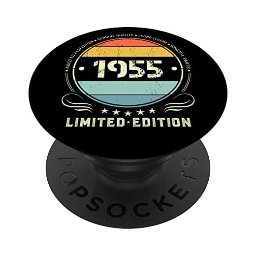 1955 edición limitada 1955 cumpleaños Popsocket para mujeres y hombres PopSockets PopGrip Intercambiable