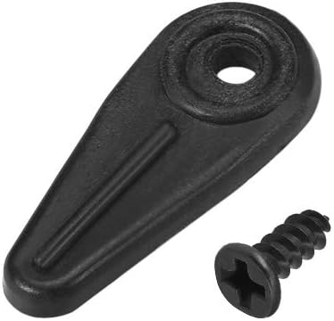 sourcing map Frame Turn Button, 3/4" Plastic Indicator Shape with Screws for Hanging Pictures, Photos, Drawings and Posters, 50 Pcs (Black)