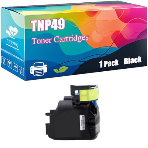TNP49 Toner Cartridges Compatible for Konica Minolta bizhub C3351 C3851 Printers, with Chip, High Yield 7900 Pages, Clear Printing (Black)