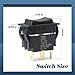 Esttlamer 2 Packs HY60C 3-Pin Rocker Switch (ON)-Off-(ON) Replacement for Motors for Tools for Industrial Equipment for Marine for Automotive Heavy-Duty Switches, 20A/125V 15A/277V