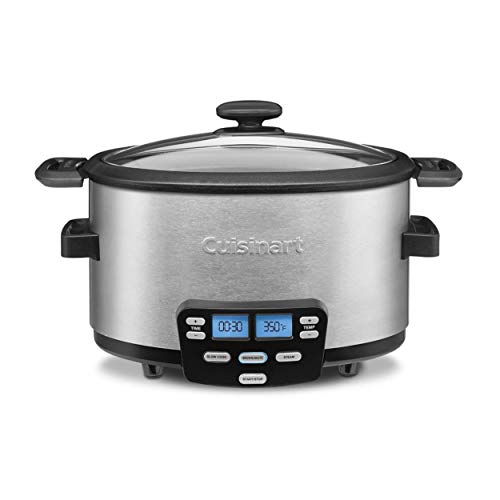 Comparison: Best 4 Quart Slow Cooker 7 Cuisinart MSC-400 3-In-1 Cook Central 4-Quart Multi-Cooker: Slow Cooker, Brown/Saute, Steamer, Silver