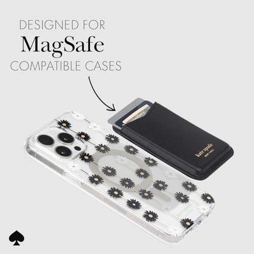 Image of kate spade new york Magnetic Wallet /Card Holder - Compatible with MagSafe Phones and Cases - Black