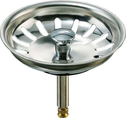 keenberk Siebkorb passend für Franke Spüle mit Excenterbedienung | Siebkörbchen Ø 81 mm | Stift Ø 8 mm | Dichtung Ø 43 mm | Ersatz für 3 5 Zoll Ablaufventil | Made in Germany