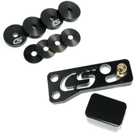 CorkSport - Short Shift Plate and Shifter Bushing Kit Made for 2010-2013 Mazdaspeed 3 - Black (Axl-6-960-10)