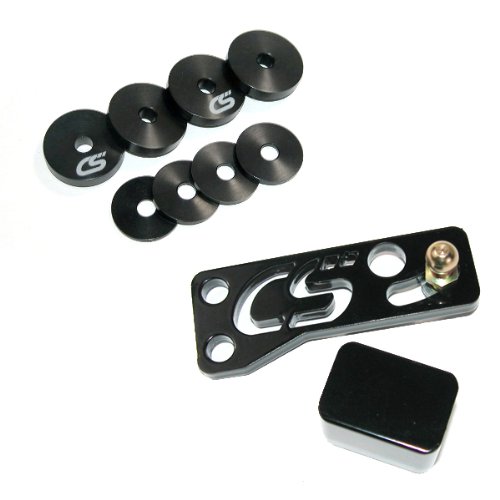 CorkSport - Short Shift Plate and Shifter Bushing Kit Made for 2010-2013 Mazdaspeed 3 - Black (Axl-6-960-10)