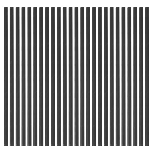 Ipetboom 100 pcs Pitillos Desechables de Papel Negro miniatura 1