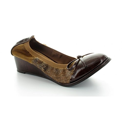 Les P'tites Bombes Ballerines Compenses Antalia 39, Marron
