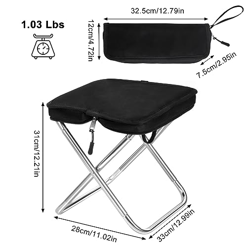 2Pcs-Portable-Folding-Camping-Stool-Compact-Collapsible-Travel-Camp-ChairLightweight-Seat-Foot-Rest-for-Fishing-Hiking-Hunting-Gardening-Outdoor-with-Self-Zippered-Bag-Large