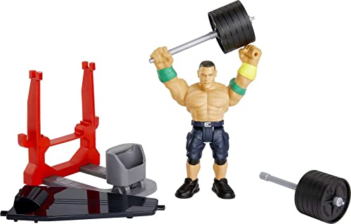 Mattel Wwe John Cena Bend 'N Bash Stretching Action Figure With Accessories, 5.5-Inch #TOP2