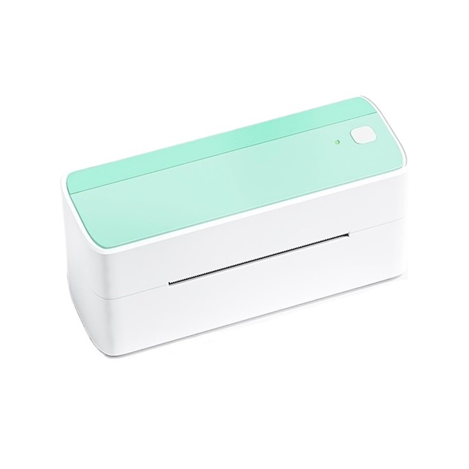 Termiczna Drukarka Etykiet Bluetooth 118mm Wysyłka Termiczna Drukarka Etykiet Drukarka Naklejek Przenośna Drukarka Etykiet Adresowych Szeroko Stosowana(White Green)
