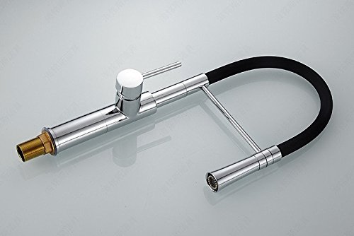 Robinet d'évier en laiton chromé au design architectural épuré - 4