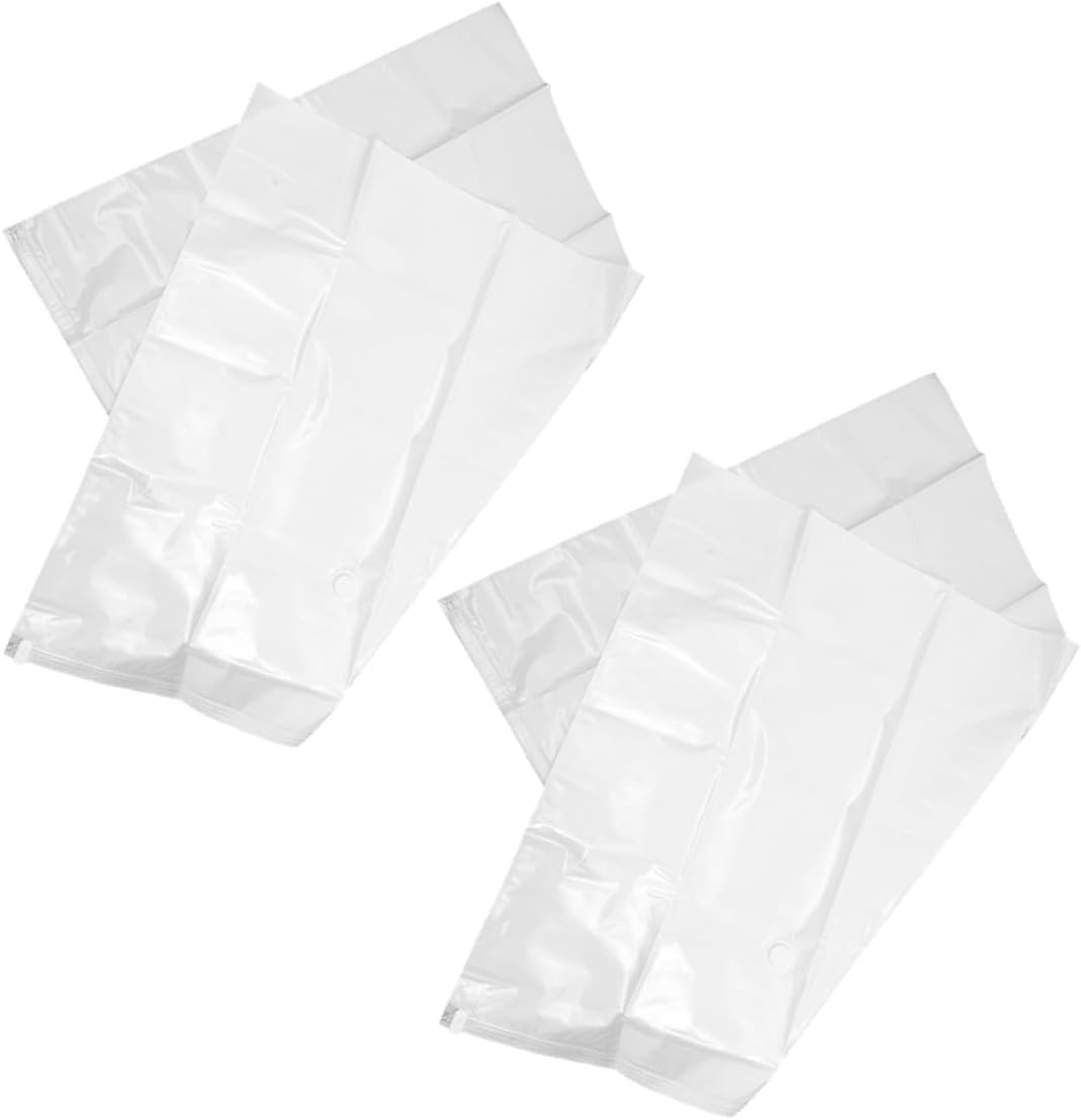 2pcs Jumbo Mattress Vacuum Bags Heavy Duty Compression Storage Bags for Bedding and Clothes Reusable Vacuum Seal for Moving and Travel