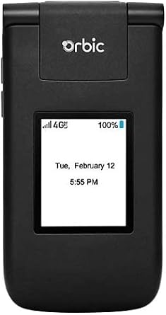 Orbic Journey V Verizon Postpaid 4G LTE Flip Phone - Black