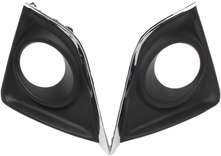 Halogen Fog Light Assembly & Front Bumper Fog Light Fog Lamp Grille Cover Fit for Toyota Corolla 2014 2015 2016 with Bulbs | Left Driver Side & Right Passenger Side 4 Pcs