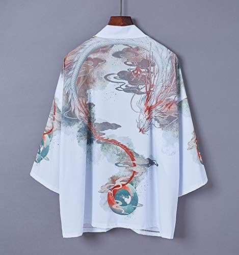 Image of LAI MENG FIVE CATS Women's Summer Cardigan Lightweight Kimono Floral Print Loose Cover up Casual Tops