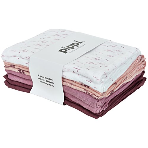 Pippi Mullwindeln Set Spucktücher 8er Pack 4705 Stoffwindeln (lotus 579) Cover
