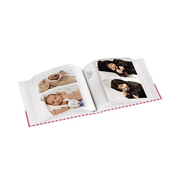 Hama Babyalbum Moni, Einsteckalbum für 200 Fotos im Format 10x15, Kinderalbum mit Beschriftungsfeld für Notizen und… – Bild 3