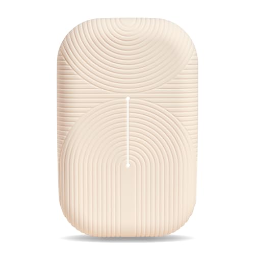 wencolino Feuchttücher Box aus Silikon als Überzug für (Baby-) Feuchttücher oder feuchtes Toilettenpapier – Maße L 19cm, B 12,5cm, H 6cm – Bitte beachten Sie die Maße beim Kauf – beige