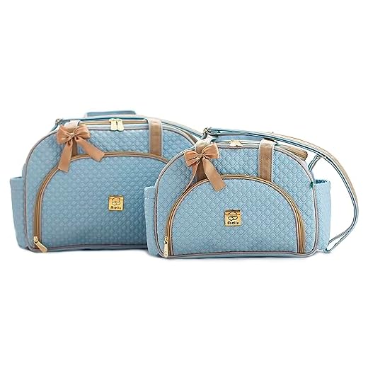 Kit Bolsas Maternidade Miellu - Pópeti - G, P E Trocador (Azul)