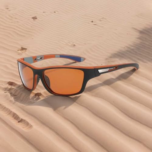 Fit Over Glasses Polarized Sunglasses for Men, Wrap Around Sports Sunglasses Mens for Driving Fishing Cycling Glasses