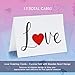 Romantic Greeting Cards with Envelopes for Weddings, Valentines (7 x 5 In, 12 Pack)