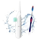 SUAVE Y EFECTIVO: El irrigador dental diseñado con una tecnología de infusión de aire, mediante su bomba de agua manual, permite limpiar los dientes con agua a presion, siendo potente pero suave en la limpieza dental y blanqueamiento dental.