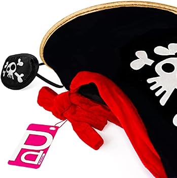 Boland 81909 – Chapeau de pirate à trois pointes, taille unique, pirate, pirate, capitaine, pompiers, noir, tête de mort, carnaval, fête à thème, Halloween, déguisement, théâtre Boland 81909 – Chapeau de pirate à trois pointes, taille unique, pirate, pirate, capitaine, pompiers, noir, tête de mort, carnaval, fête à thème, Halloween, déguisement, théâtre