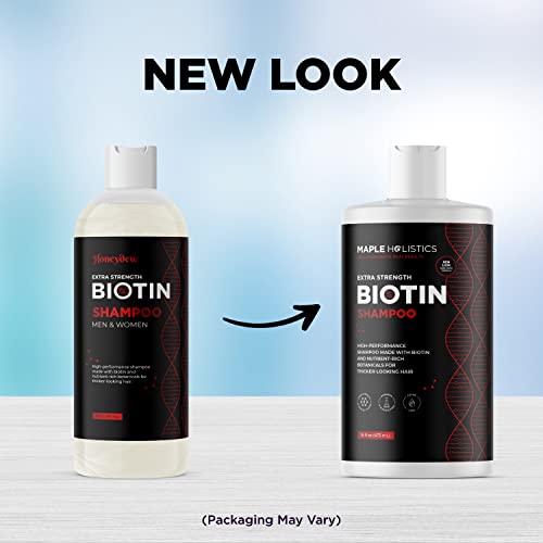 Ultra Biotin Shampoo For Thinning Hair - Extra Strength Volumizing Shampoo For Men And Women With Keratin Argan And Rosemary Essential Oil - Sulfate Free Shampoo Biotin Formula For Hair And Scalp Care #TOP2