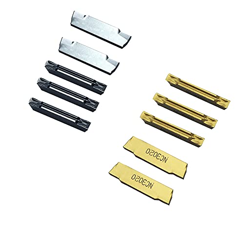 16 Pcs 5/8” Grooving Tool Holder Mgivr2016-2 Mgehr1616-2 Mgehl1616-2 With Mgmn200 Grooving Insert Turning Insert Carbide Insert For Aluminum Wood Stainless Steel Grooving Width 0.079" #TOP4
