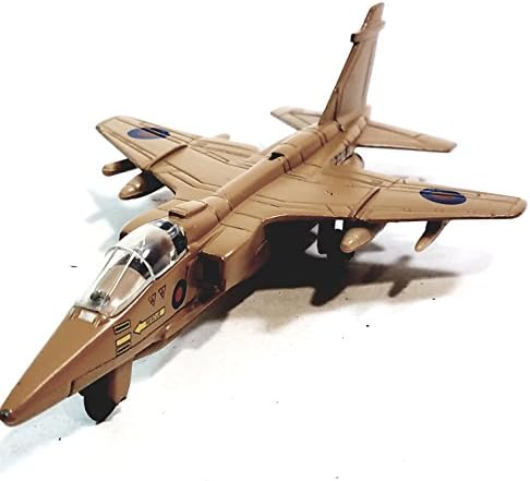 Showcasts Collectibles Tan SEPECAT Jaguar British/France Military Attack Jet Aircraft 1/100 Scale Diecast Plane B