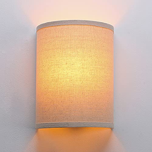 Yosoan Linen Fabric Cloth Boho Vintage Flush Wall Sconce Stairwell