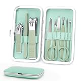 Manicure Set Personal Care Nail Clipper Kit-9 Pieces Pedicure Set Grooming Kit, Gift for Relatives Friends, Families Parent Wife Girlfriend