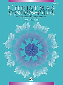 Paperback Christmas Songs & Solos, Bk 2: 9 Holiday Standards Arranged for Both Singing and Performing for Early Intermediate to Intermediate Pianists Book