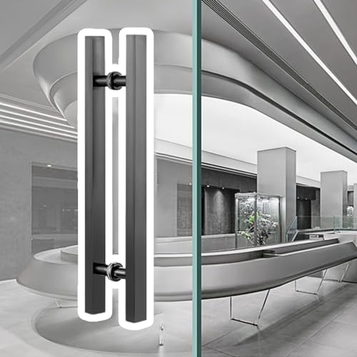 Poignée de porte pour portes en métal résolvant les problèmes de fixation dans les bureaux
