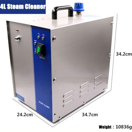 DPQYJPP 2L 1300W /4L 2200W Électrique en Acier Inoxydable Bijoux Nettoyeur À Vapeur, Gem Rondelle Or et Argent Bijoux Machine de Nettoyage À La Vapeur Outil D'orfèvre,4L – vue 7