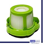 Pureburg 4-pak zamiennych filtrów do pojemnika na kurz do Bissell 1782 Gumka do sierści zwierząt domowych, ręczne bezprzewodowe odkurzacze dla zwierząt domowych + filtry siatkowe ramy część # 1608653 1608654