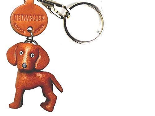 ワイマラナー 本革製 犬 キーホルダー バンカクラフト革物語