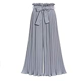 Xinantime Women's Premium Pleated Wide Leg Palazzo Pants- High Waist with Drawstring Women's Large...