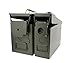 Redneck Convent Ammo Storage Box Set of 2 - Green .30 and .50 Caliber Ammunition Flip Top Lockable Storage - Waterproof Metal Military Ammo Can Container - Airtight Latching Dry Bullet Steel Field Box