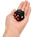 FidgetKool 1pcs Pressure Relief Fidget Toys Dice Cube Relieves Stress and Anxiety for Children and Adults Add and ADHD Gifts Black and Red