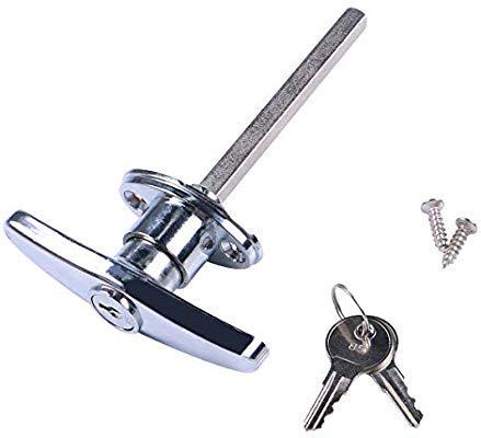 Garage Door Keyed T-handle Lock Kit With 2keys,universal Shed Door Lock T Handle High Quality - View #2