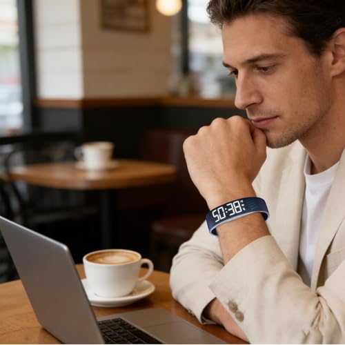 Reloj inteligente digital con alarma vibratoria para evitar ruidos en el dormitorio 3