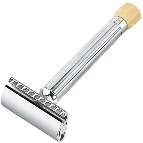 MERKUR Solingen - veiligheidsscheermes, lange steel, verstelbaar scheermesje, 90510001