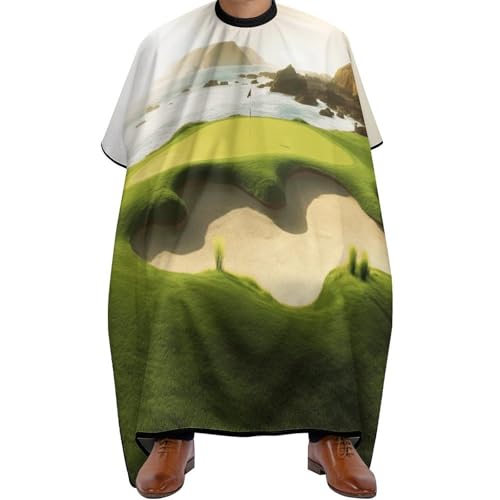 OUAGHBX Waterproof Hair Cutting Cape with Adjustable Neck