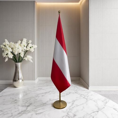 Drapeau Autriche intérieur stable pour éviter les chutes en zone publique