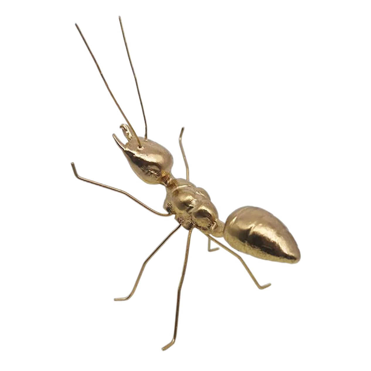 HANABASSMetal Ant Figure Ant Ornaments Outdoor Fence Decor Gold Desk Decor Outdoor Table Decor Gifts Metal Ants Wall Decor Statue Desk Metal Ant Decor Ant Modeling Ornament Ant Adornment