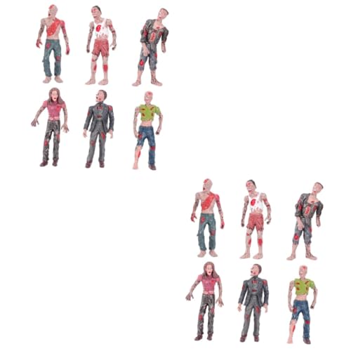FUNNETOYU Muñecos Zombies Estáticos 6 Piezas de Plástico Seguro 10 CM para Figuras de Acción para Halloween y Juegos de rol Juguetes de Zombis Resistentes y Detallados FUNNETOYU Muñecos Zombies Estáticos 6 Piezas de Plástico Seguro 10 CM para Figuras de Acción para Halloween y Juegos de rol Juguetes de Zombis Resistentes y Detallados