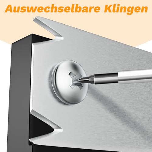 Kantenschneider Umleimer,Einhandhobel für Holzbearbeitung,Manueller Kantenschneider mit 1 Ersatzklinge,Rutschfest Kantenhobel für PVC,ABS,Holz