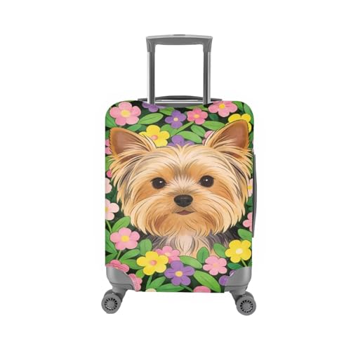 Image of Mumeson Cute Dog Travel Luggage Cover Washable Suitcase Protective Cushion Trolley Case Luggage Protector Fit Size 18 19 20 21 inch